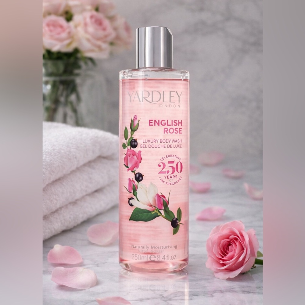 Yardley of London English Rose 8.4 oz Luxury Body Wash Brand New